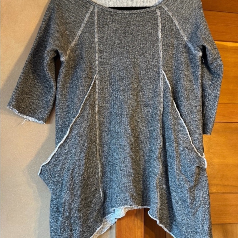 Gray Asymmetrical Sweater
